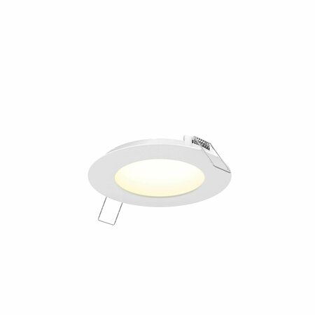 DALS Excel 4 Inch Round Panel Light With Dim-To-Warm Technology, White 5004-DW-WH